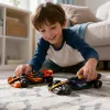 Orange and black formula racing model sports toys, children's racing collectible ornaments, colorful racing style details Picture